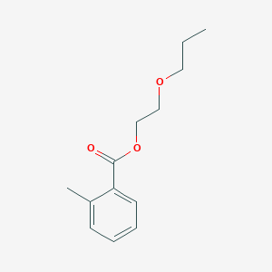 molecular formula C13H18O3 B14376320 2-Propoxyethyl 2-methylbenzoate CAS No. 90327-14-3