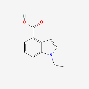 molecular formula C11H11NO2 B1437633 1-ethyl-1H-indole-4-carboxylic acid CAS No. 816449-04-4