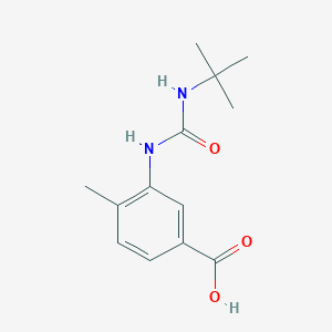 molecular formula C13H18N2O3 B1437635 3-[(Tert-butylcarbamoyl)amino]-4-methylbenzoic acid CAS No. 1042794-92-2