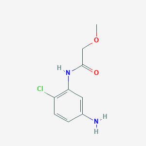 molecular formula C9H11ClN2O2 B1437639 N-(5-Amino-2-chlorophenyl)-2-methoxyacetamide CAS No. 1082188-76-8