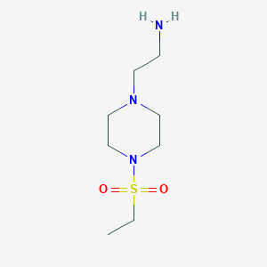 molecular formula C8H19N3O2S B1437643 {2-[4-(Ethylsulfonyl)piperazin-1-yl]ethyl}amine CAS No. 1018527-64-4
