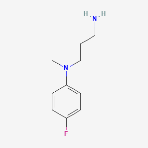 molecular formula C10H15FN2 B1437645 N-(3-aminopropyl)-4-fluoro-N-methylaniline CAS No. 933737-13-4