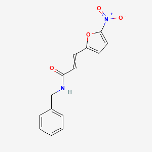 molecular formula C14H12N2O4 B14376459 N-Benzyl-3-(5-nitrofuran-2-yl)prop-2-enamide CAS No. 89811-27-8