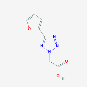 molecular formula C7H6N4O3 B1437648 [5-(2-furyl)-2H-tetrazol-2-yl]acetic acid CAS No. 36855-12-6
