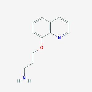 B1437649 3-(Quinolin-8-yloxy)propan-1-amine CAS No. 198782-79-5