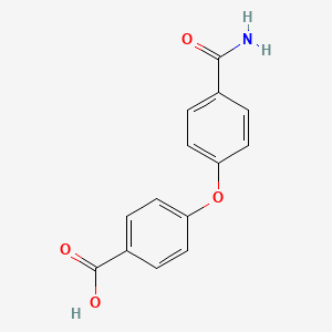 molecular formula C14H11NO4 B1437651 4-(4-Carbamoylphenoxy)benzoic acid CAS No. 1042639-16-6