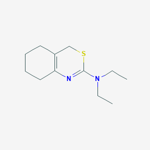 molecular formula C12H20N2S B14376517 N,N-Diethyl-5,6,7,8-tetrahydro-4H-3,1-benzothiazin-2-amine CAS No. 89996-37-2