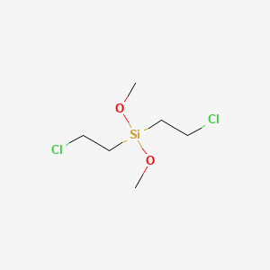 molecular formula C6H14Cl2O2Si B14376526 Bis(2-chloroethyl)(dimethoxy)silane CAS No. 90056-23-8
