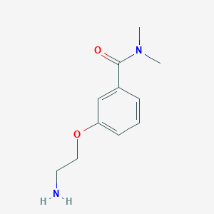 molecular formula C11H16N2O2 B1437655 3-(2-氨基乙氧基)-N,N-二甲基苯甲酰胺 CAS No. 1018601-18-7