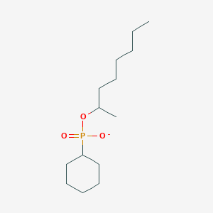 molecular formula C14H28O3P- B14376553 Octan-2-YL cyclohexylphosphonate CAS No. 89870-49-5