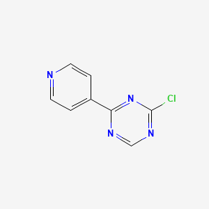 molecular formula C8H5ClN4 B1437656 2-Chloro-4-pyridin-4-yl-1,3,5-triazine CAS No. 1053656-00-0