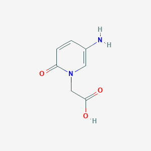 molecular formula C7H8N2O3 B1437657 2-(5-Amino-2-oxo-1,2-dihydropyridin-1-YL)acetic acid CAS No. 1083337-87-4