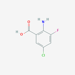 molecular formula C7H5ClFNO2 B1437658 2-Amino-5-chloro-3-fluorobenzoic acid CAS No. 1028757-83-6