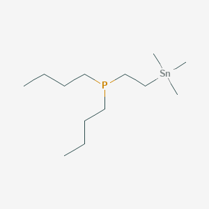 molecular formula C13H31PSn B14376591 Dibutyl[2-(trimethylstannyl)ethyl]phosphane CAS No. 90127-32-5