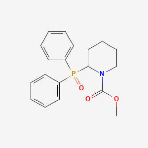 molecular formula C19H22NO3P B14376614 Methyl 2-(diphenylphosphoryl)piperidine-1-carboxylate CAS No. 88167-94-6