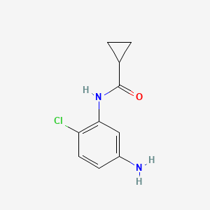 molecular formula C10H11ClN2O B1437668 N-(5-氨基-2-氯苯基)环丙烷甲酰胺 CAS No. 1082128-59-3