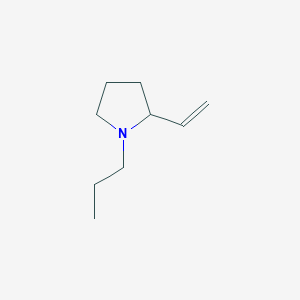 molecular formula C9H17N B14376683 2-Ethenyl-1-propylpyrrolidine CAS No. 88067-42-9