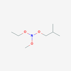 molecular formula C7H17NO3 B14376712 Ethoxy(methoxy)(2-methylpropoxy)amine CAS No. 88470-37-5