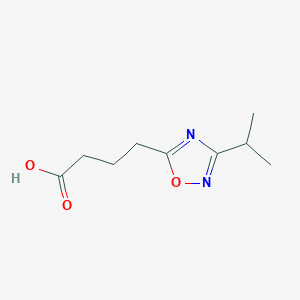4-[3-(Propan-2-yl)-1,2,4-oxadiazol-5-yl]butanoic acid