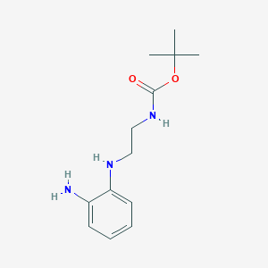 molecular formula C13H21N3O2 B1437678 tert-Butyl 2-[(2-Aminophenyl)amino]ethylcarbamate CAS No. 834881-64-0