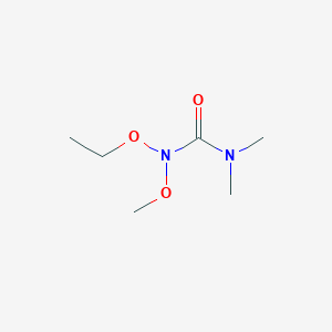 molecular formula C6H14N2O3 B14376813 N-Ethoxy-N-methoxy-N',N'-dimethylurea CAS No. 88470-24-0