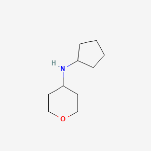 molecular formula C10H19NO B1437682 N-Cyclopentyltetrahydro-2H-pyran-4-amine CAS No. 859521-03-2