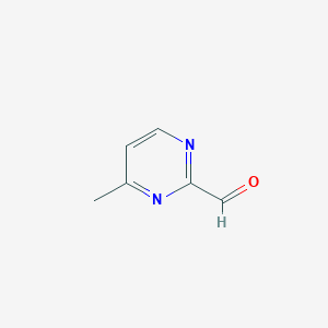 molecular formula C6H6N2O B1437683 4-Methylpyrimidine-2-carbaldehyde CAS No. 933745-52-9