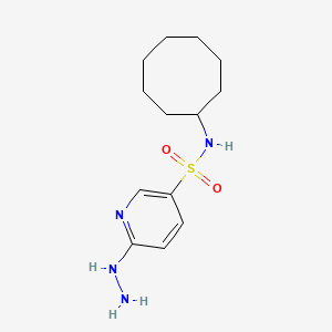 molecular formula C13H22N4O2S B1437684 N-cyclooctyl-6-hydrazinylpyridine-3-sulfonamide CAS No. 1036606-53-7