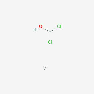 molecular formula CH2Cl2OV B14376849 Dichloromethanol--vanadium (1/1) CAS No. 88092-80-2