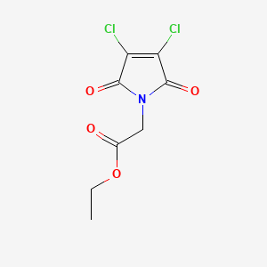 molecular formula C8H7Cl2NO4 B14376926 Ethyl 2-(3,4-dichloro-2,5-dioxopyrrol-1-yl)acetate CAS No. 89938-80-7