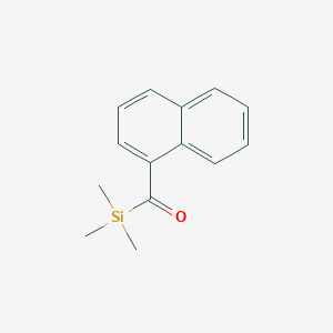 molecular formula C14H16OSi B14376953 Silane, trimethyl(1-naphthalenylcarbonyl)- CAS No. 88313-80-8