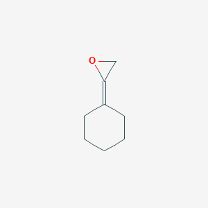 molecular formula C8H12O B14376978 2-Cyclohexylideneoxirane CAS No. 89654-27-3