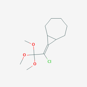 molecular formula C13H21ClO3 B14376981 8-(1-Chloro-2,2,2-trimethoxyethylidene)bicyclo[5.1.0]octane CAS No. 89879-03-8