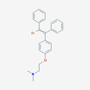molecular formula C24H24BrNO B014377 2-[4-(2-bromo-1,2-diphenylethenyl)phenoxy]-N,N-dimethylethanamine CAS No. 19076-79-0