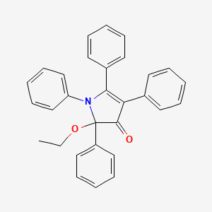 molecular formula C30H25NO2 B14377025 2-Ethoxy-1,2,4,5-tetraphenyl-1,2-dihydro-3H-pyrrol-3-one CAS No. 89722-98-5