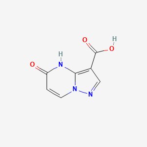 molecular formula C7H5N3O3 B1437705 5-Oxo-4,5-dihydropyrazolo[1,5-a]pyrimidine-3-carboxylic acid CAS No. 1224944-46-0