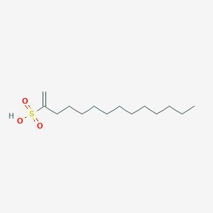 molecular formula C14H28O3S B14377050 Tetradec-1-ene-2-sulfonic acid CAS No. 89827-15-6