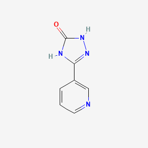 molecular formula C7H6N4O B1437706 3-(Pyridin-3-yl)-1H-1,2,4-triazol-5(4H)-one CAS No. 59282-83-6