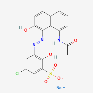 molecular formula C18H13ClN3NaO6S B1437707 MORDANT BLACK 38 CAS No. 6441-96-9