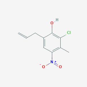 molecular formula C10H10ClNO3 B14377071 2-Chloro-3-methyl-4-nitro-6-(prop-2-en-1-yl)phenol CAS No. 88062-29-7