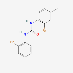 molecular formula C15H14Br2N2O B14377075 N,N'-Bis(2-bromo-4-methylphenyl)urea CAS No. 88312-99-6
