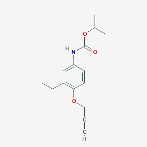 molecular formula C15H19NO3 B14377103 Propan-2-yl {3-ethyl-4-[(prop-2-yn-1-yl)oxy]phenyl}carbamate CAS No. 88715-40-6