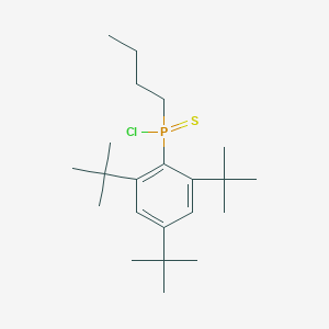 molecular formula C22H38ClPS B14377115 Butyl(2,4,6-tri-tert-butylphenyl)phosphinothioic chloride CAS No. 89566-79-0