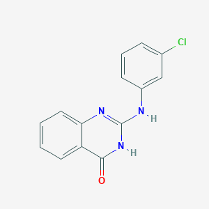 molecular formula C14H10ClN3O B1437721 2-((3-氯苯基)氨基)喹唑啉-4(3H)-酮 CAS No. 900490-21-3
