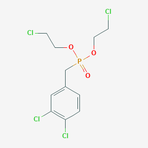 molecular formula C11H13Cl4O3P B14377248 Bis(2-chloroethyl) [(3,4-dichlorophenyl)methyl]phosphonate CAS No. 89986-97-0