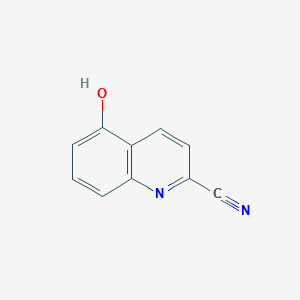 molecular formula C10H6N2O B1437725 5-Hydroxyquinoline-2-carbonitrile CAS No. 586413-05-0