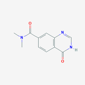 molecular formula C11H11N3O2 B1437728 N,N-Dimethyl-4-oxo-3,4-dihydroquinazoline-7-carboxamide CAS No. 1092460-54-2