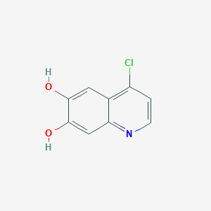 molecular formula C9H6ClNO2 B1437730 4-Chloroquinoline-6,7-diol CAS No. 1256637-72-5
