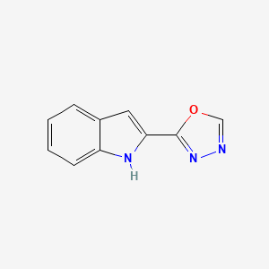 molecular formula C10H7N3O B1437734 2-(1,3,4-oxadiazol-2-yl)-1H-indole CAS No. 64932-56-5