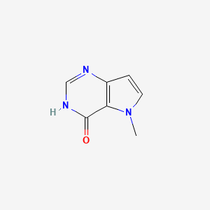 molecular formula C7H7N3O B1437736 5-Methyl-3H-pyrrolo[3,2-d]pyrimidin-4(5H)-one CAS No. 919278-72-1